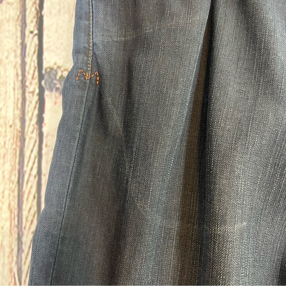 Mavi Mike Bootcut Low Rise Dark Wash Relaxed Denim Jeans Size 34 x 32 EUC - Picture 8 of 16
